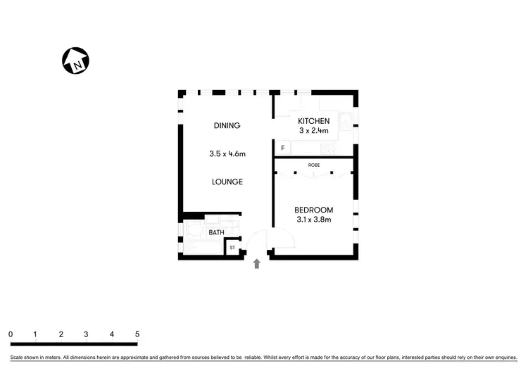 Floorplan of Homely apartment listing, 201/27 Waruda Street, Kirribilli NSW 2061