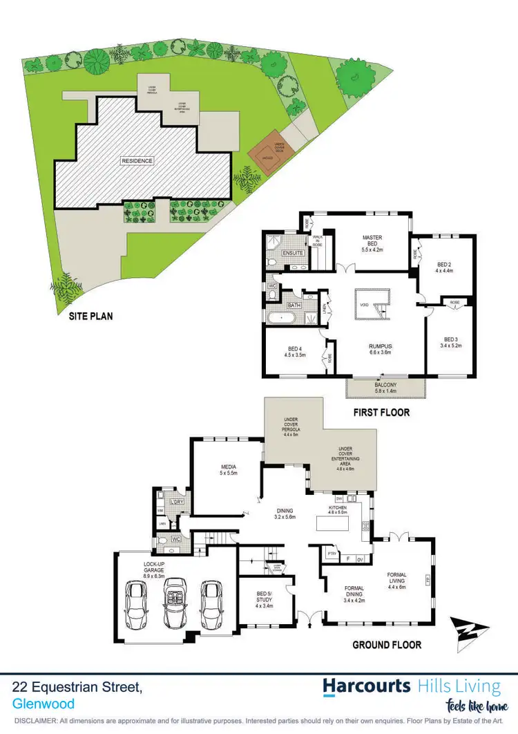 Floorplan of Homely house listing, 22 Equestrian Street, Glenwood NSW 2768