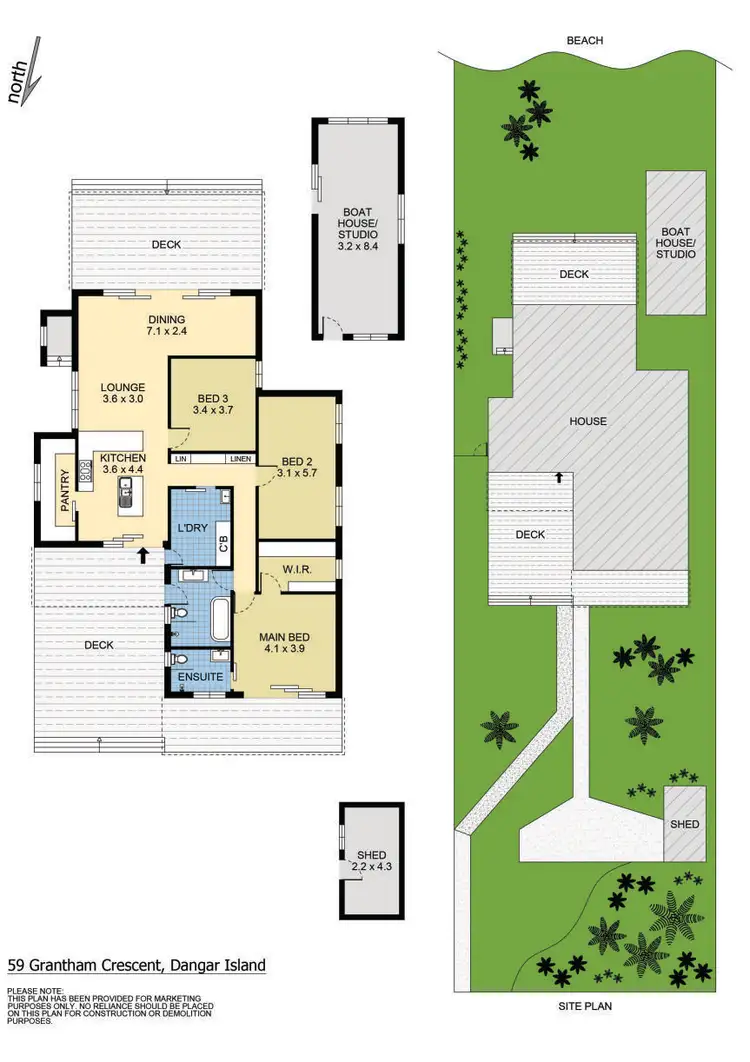 Floorplan of Homely house listing, 59 Grantham Crescent, Dangar Island NSW 2083