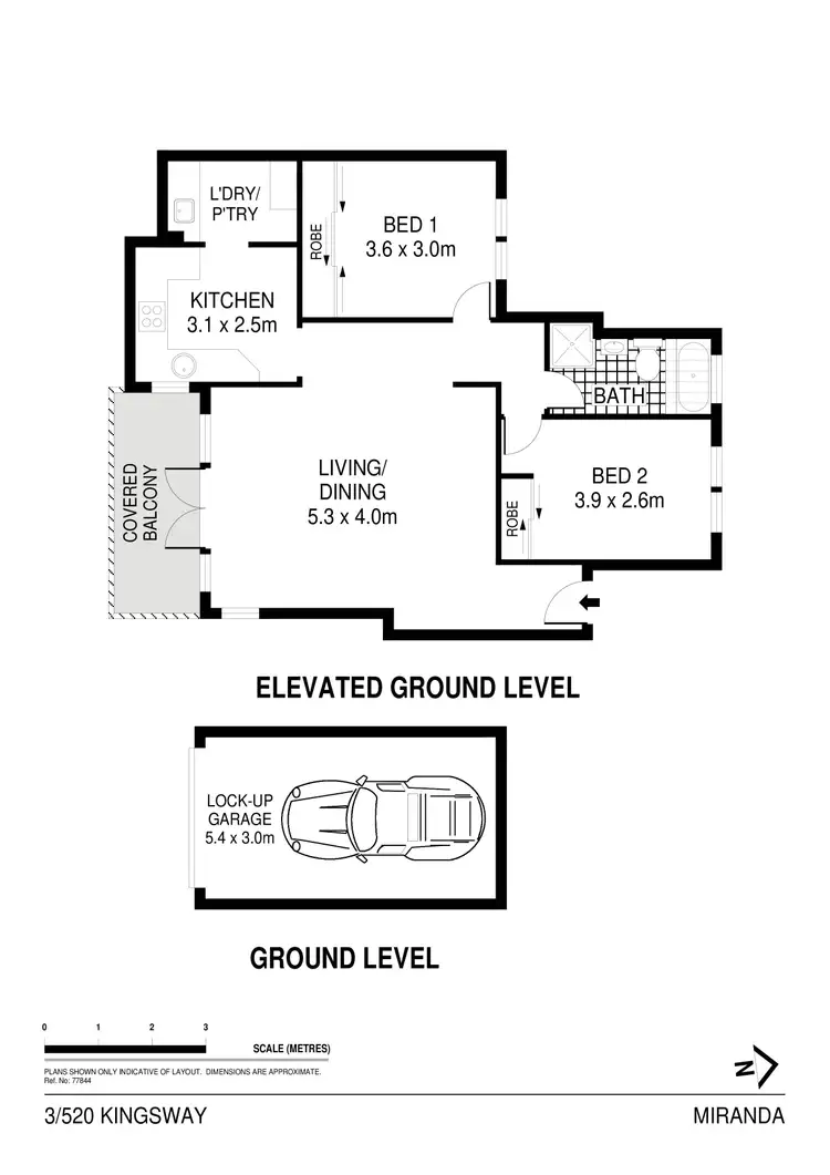 Floorplan of Homely apartment listing, 3/520 Kingsway, Miranda NSW 2228