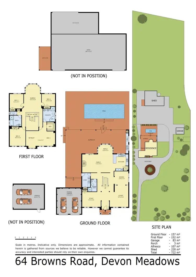 Floorplan of Homely rural property listing, 64 Browns Road, Devon Meadows VIC 3977