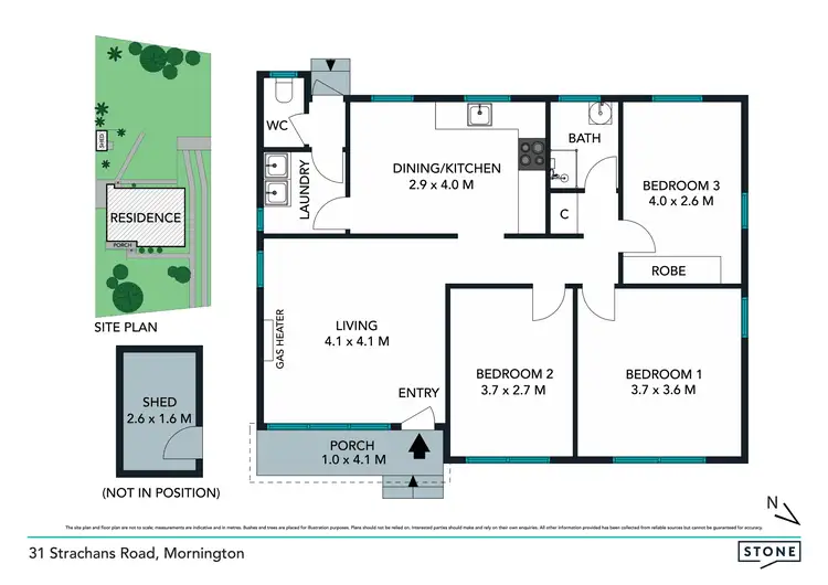 Floorplan of Homely house listing, 31 Strachans Road, Mornington VIC 3931
