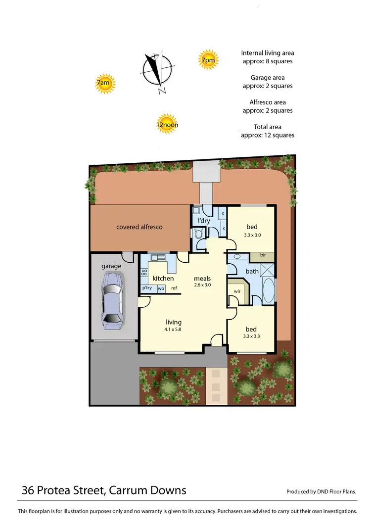 Floorplan of Homely unit listing, 36 Protea Street, Carrum Downs VIC 3201