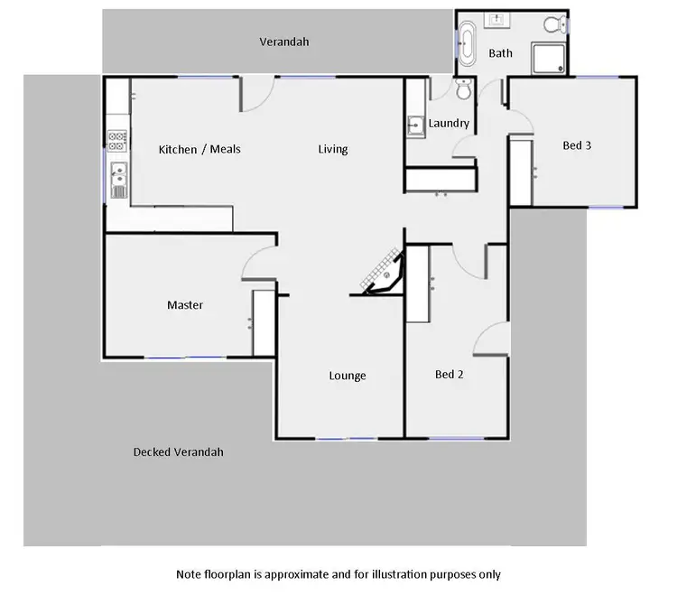 Floorplan of Homely house listing, 1033 Paschendale Avenue, Merbein VIC 3505
