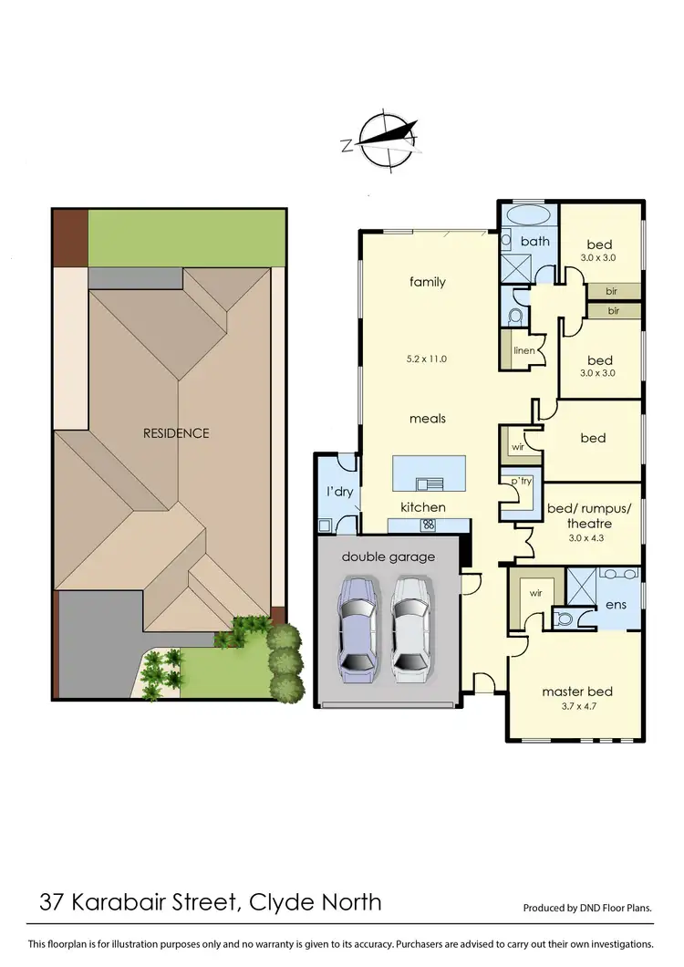 Floorplan of Homely house listing, 37 Karabair Street, Clyde North VIC 3978