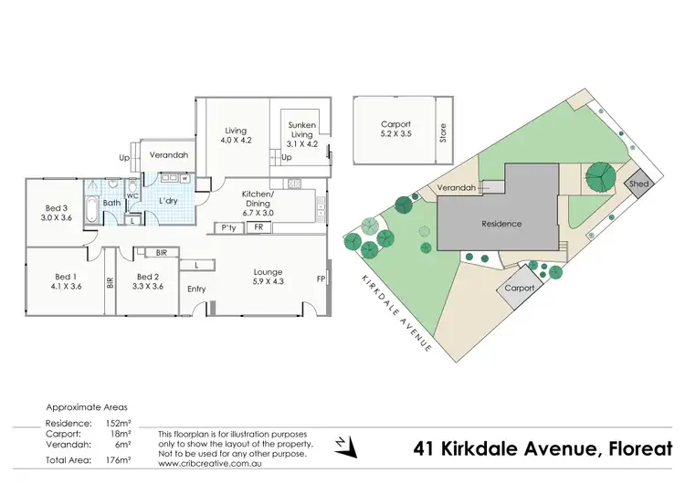 Floorplan of Homely house listing, 41 Kirkdale Avenue, Floreat WA 6014