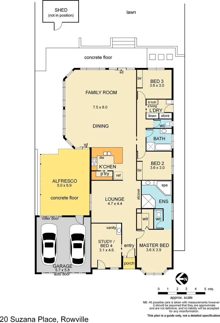 Floorplan of Homely house listing, 20 Suzana Place, Rowville VIC 3178