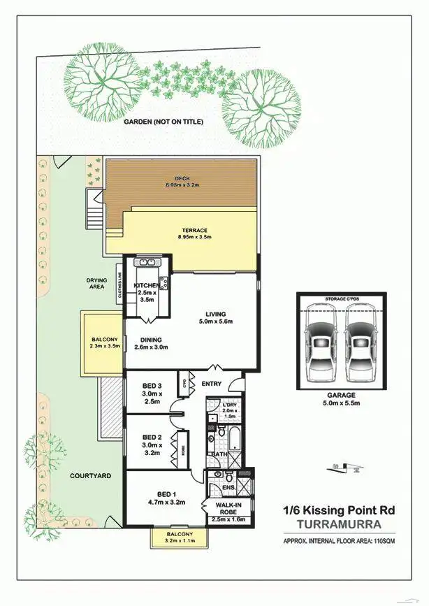 Floorplan of Homely apartment listing, 1/4 Kissing Point Road, Turramurra NSW 2074