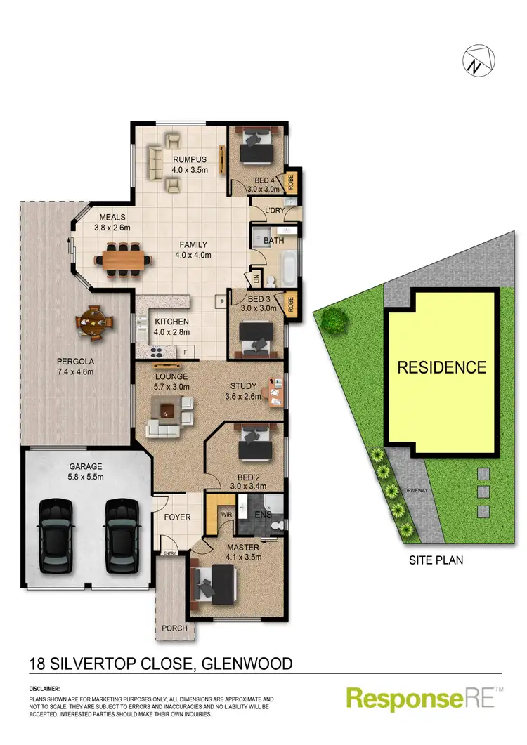 Floorplan of Homely house listing, 18 Silvertop Close, Glenwood NSW 2768