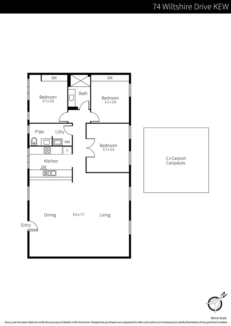 Floorplan of Homely apartment listing, 74 Wiltshire Drive, Kew VIC 3101