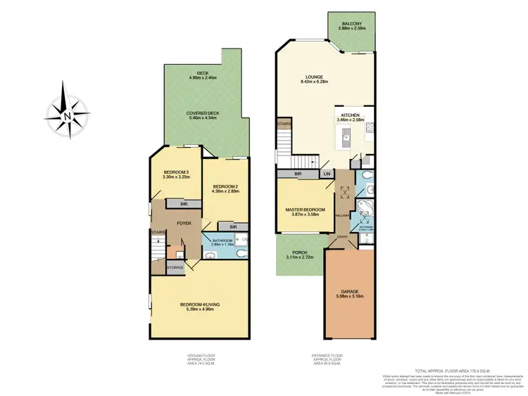 Floorplan of Homely semi-detached listing, 73 Attunga Avenue, Kiama Heights NSW 2533