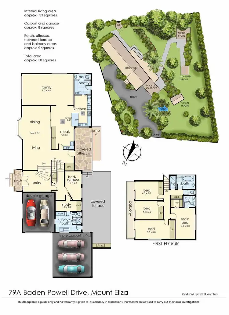 Floorplan of Homely house listing, 79A Baden Powell Drive, Mount Eliza VIC 3930