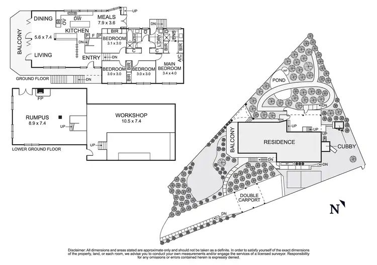 Floorplan of Homely house listing, 8 Stokes Place, Eltham VIC 3095