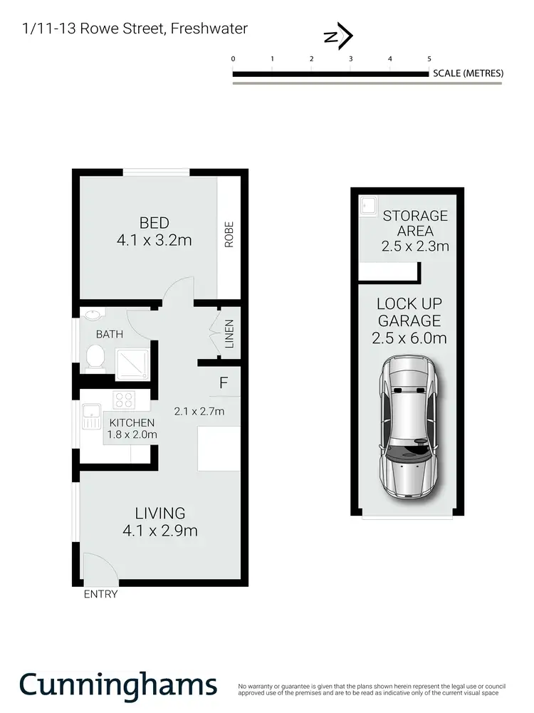 Floorplan of Homely unit listing, 1/11-13 Rowe Street, Freshwater NSW 2096