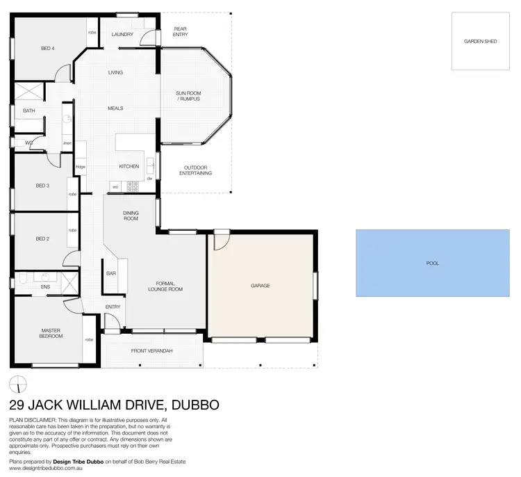 Floorplan of Homely house listing, 29 Jack William Drive, Dubbo NSW 2830