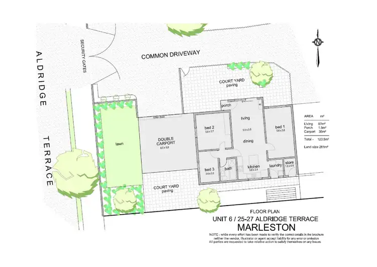 Floorplan of Homely unit listing, 6/25-27 Aldridge Terrace, Marleston SA 5033