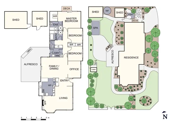 Floorplan of Homely house listing, 1 Marlene Court, Lysterfield VIC 3156