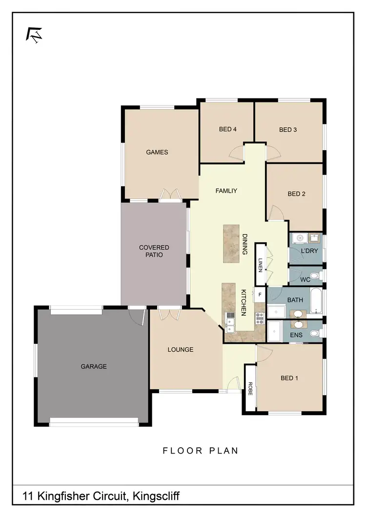 Floorplan of Homely house listing, 11 Kingfisher Circuit, Kingscliff NSW 2487