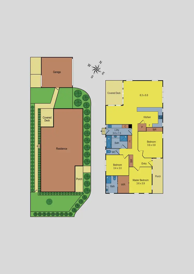 Floorplan of Homely unit listing, 1/80A Howey Street, Gisborne VIC 3437