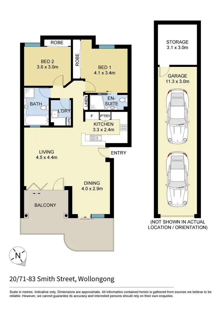Floorplan of Homely apartment listing, 20/71-83 Smith Street, Wollongong NSW 2500