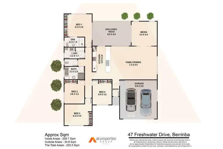 Floorplan of Homely house listing, 47 Freshwater Drive, Berrinba QLD 4117