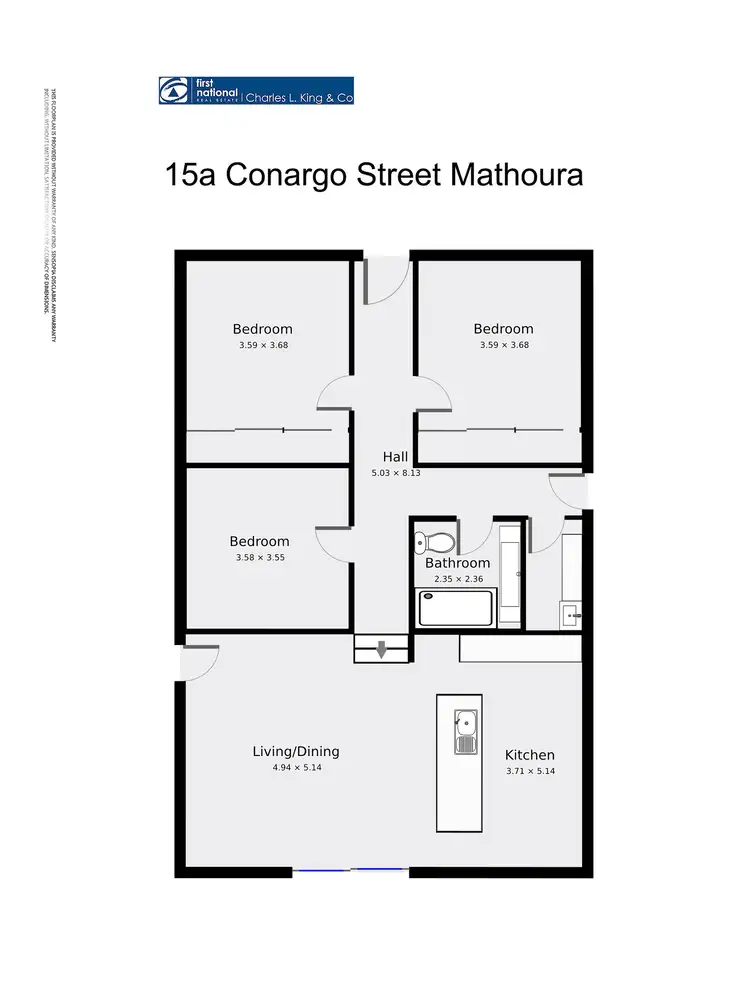 Floorplan of Homely house listing, 15a Conargo Street, Mathoura NSW 2710