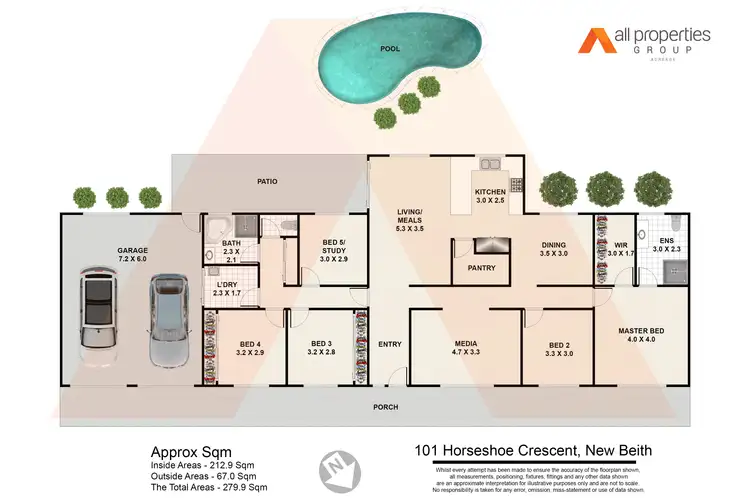 Floorplan of Homely house listing, 101-105 Horseshoe Crescent, New Beith QLD 4124