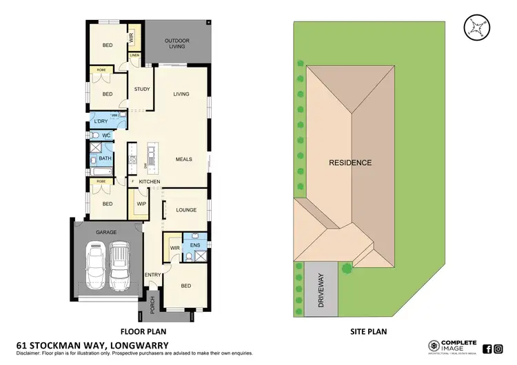 Floorplan of Homely house listing, 61 Stockman Way, Longwarry VIC 3816