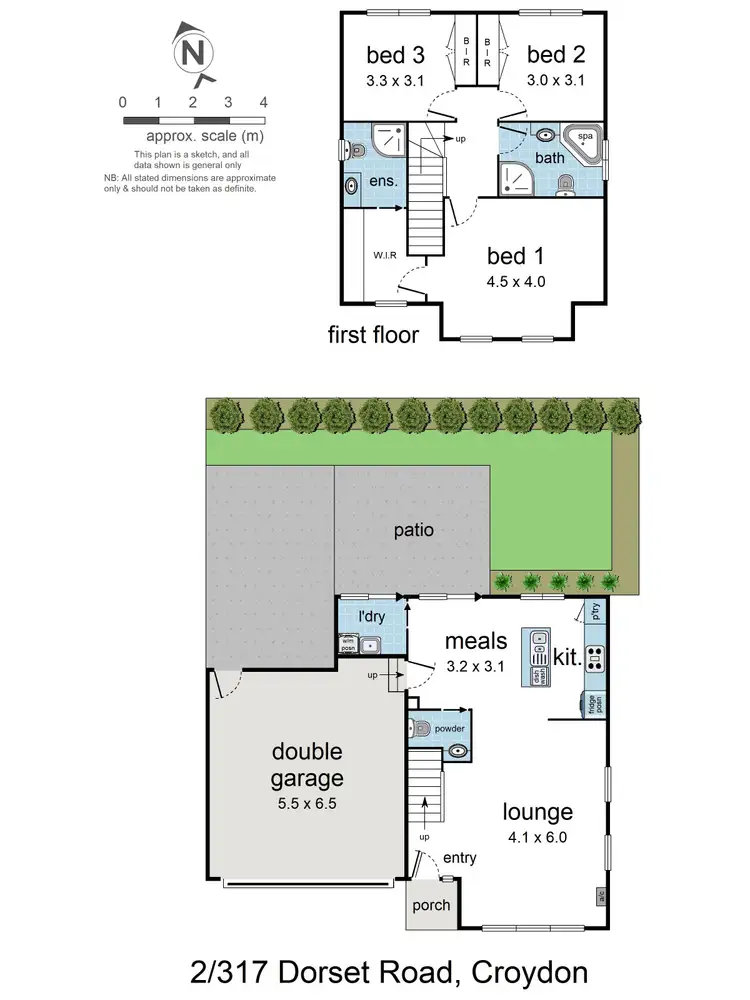 Floorplan of Homely townhouse listing, 2/317 Dorset Road, Croydon VIC 3136