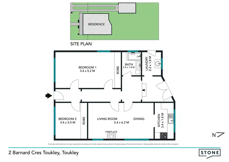 Floorplan of Homely house listing, 2 Barnard Crescent, Toukley NSW 2263