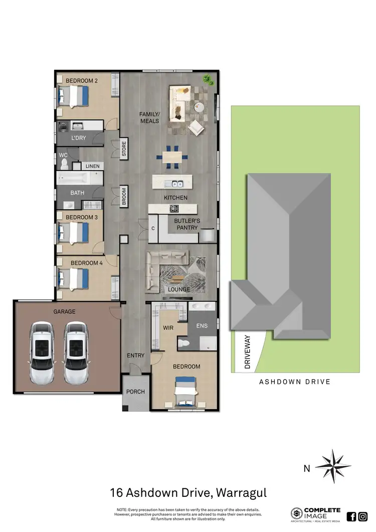 Floorplan of Homely house listing, 16 Ashdown Drive, Warragul VIC 3820