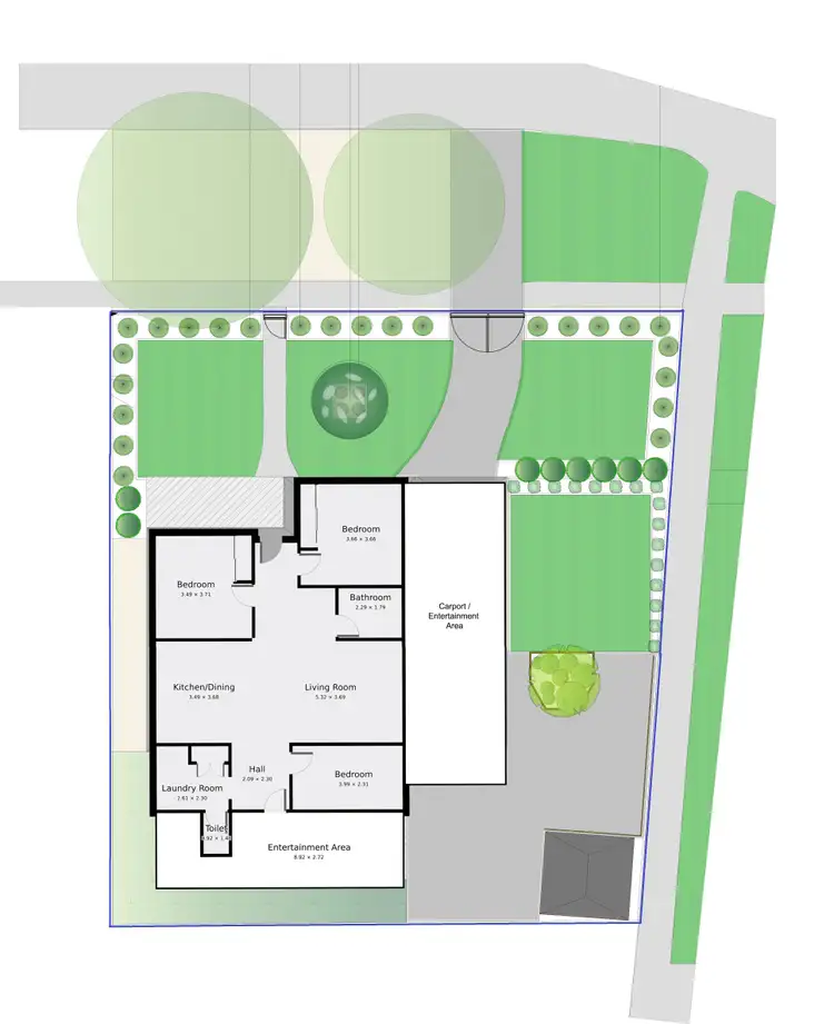 Floorplan of Homely house listing, 1 Eyre Street, Echuca VIC 3564