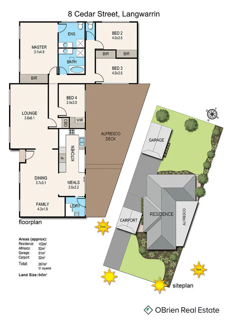 Floorplan of Homely house listing, 8 Cedar Street, Langwarrin VIC 3910