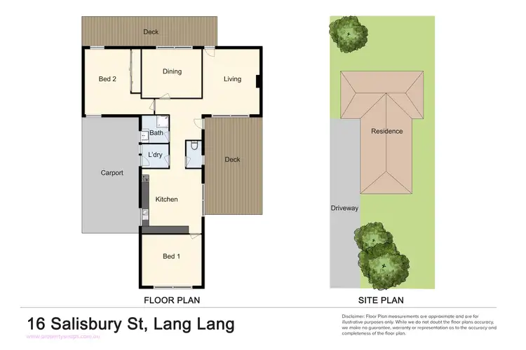 Floorplan of Homely house listing, 16 Salisbury Street, Lang Lang VIC 3984
