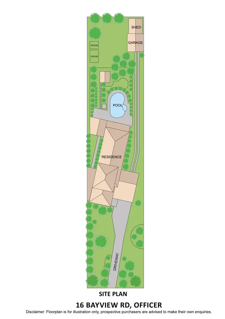 Floorplan of Homely house listing, 16 Bayview Road, Officer VIC 3809