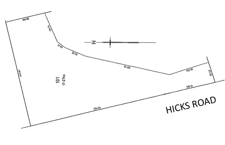 Floorplan of Homely land listing, Lot 101 Hicks Road, Armagh SA 5453