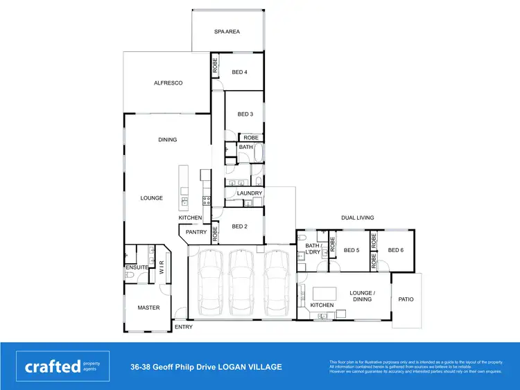 Floorplan of Homely house listing, 36-38 Geoff Philp Drive, Logan Village QLD 4207