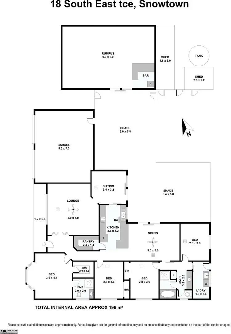 Floorplan of Homely house listing, 18-20 South Terrace East, Snowtown SA 5520