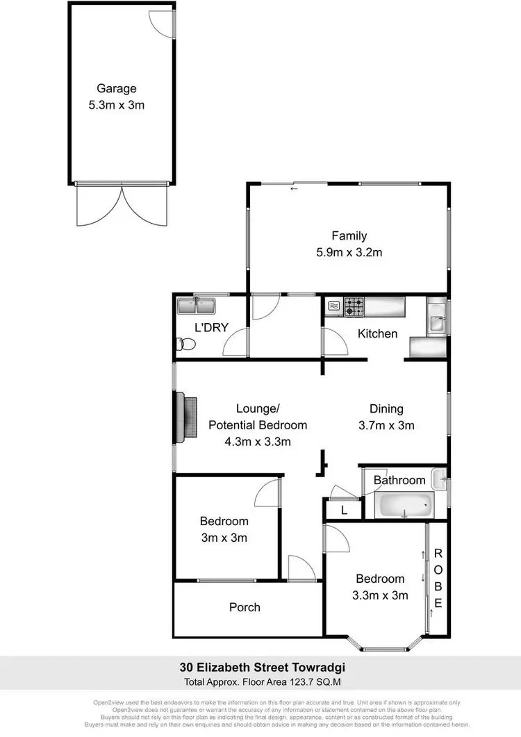 Floorplan of Homely house listing, 30 Elizabeth Street, Towradgi NSW 2518