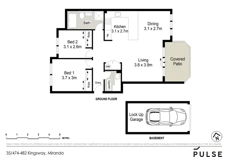 Floorplan of Homely apartment listing, 35/474-482 Kingsway, Miranda NSW 2228