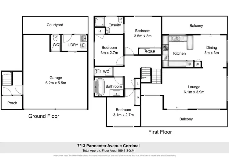 Floorplan of Homely townhouse listing, 7/13 Parmenter Avenue, Corrimal NSW 2518