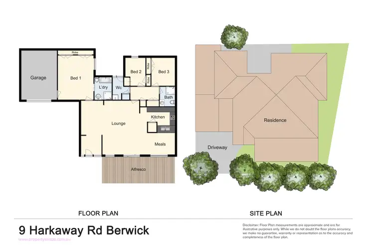 Floorplan of Homely unit listing, 9B Harkaway Road, Berwick VIC 3806