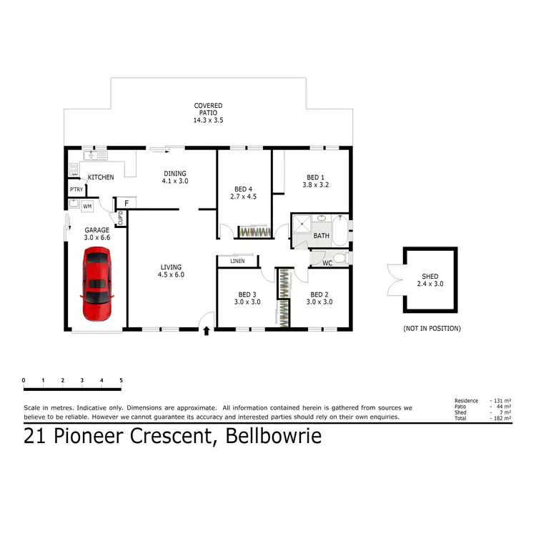 Floorplan of Homely house listing, 21 Pioneer Crescent, Bellbowrie QLD 4070