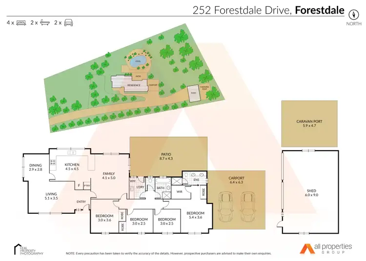Floorplan of Homely rural property listing, 252 Forestdale Drive, Forestdale QLD 4118