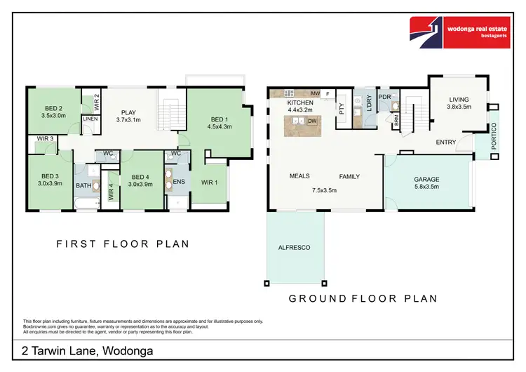 Floorplan of Homely house listing, 2 Tarwin Lane, Wodonga VIC 3690