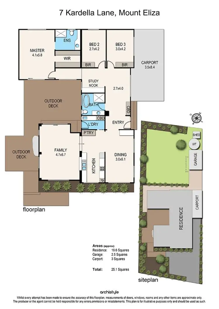 Floorplan of Homely house listing, 7 Kardella Lane, Mount Eliza VIC 3930