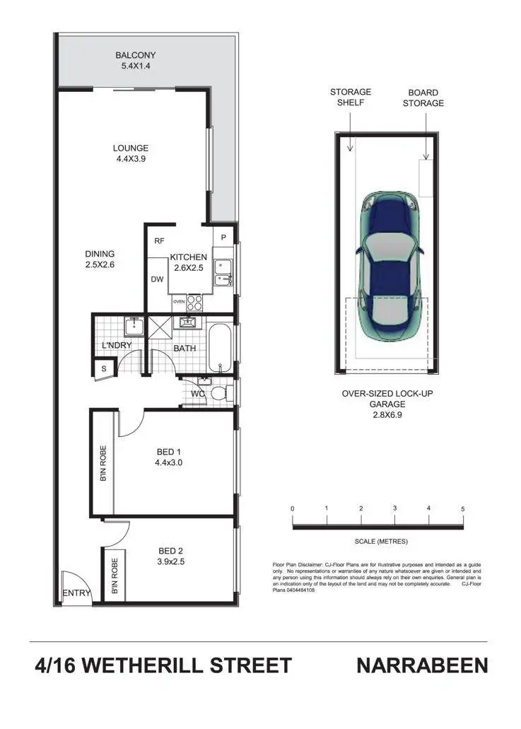 Floorplan of Homely unit listing, 4/16 Wetherill Street, Narrabeen NSW 2101