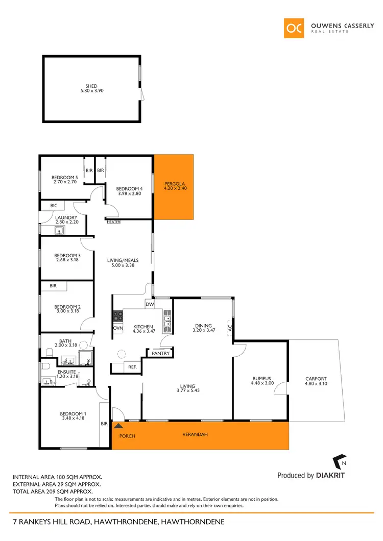 Floorplan of Homely house listing, 7 Rankeys Hill Road, Hawthorndene SA 5051