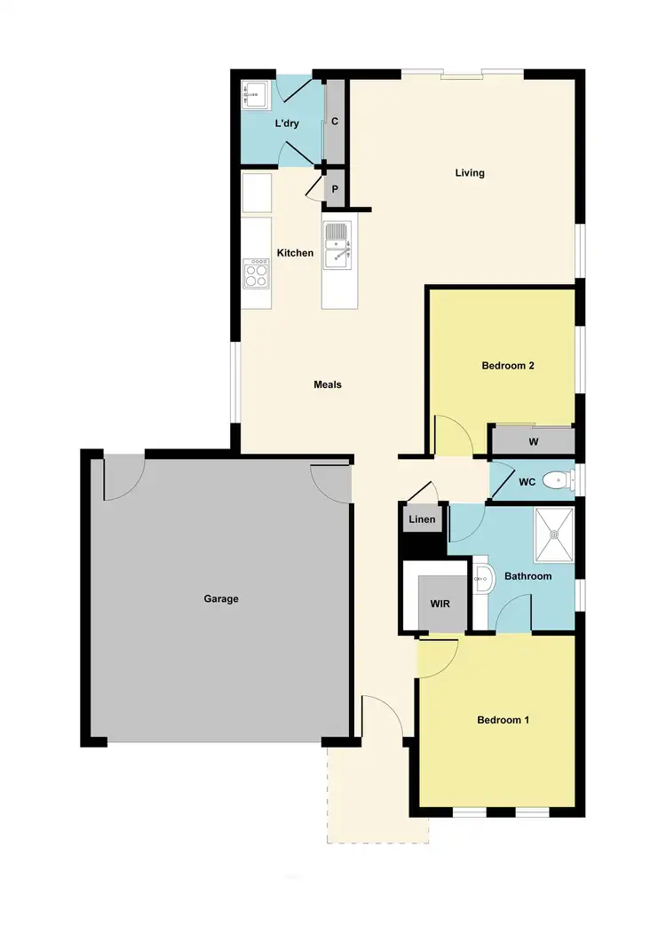 Floorplan of Homely house listing, 6 Forest View Drive, Maryborough VIC 3465