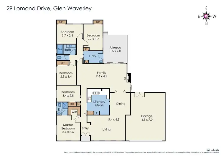 Floorplan of Homely house listing, 29 Lomond Drive, Glen Waverley VIC 3150